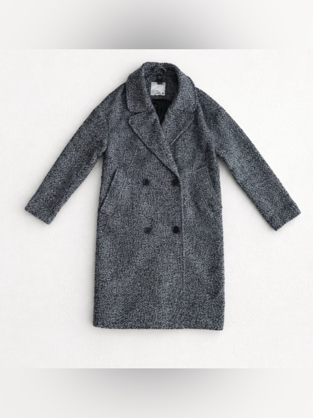 FRANK & OAK - Marled Wool Double-Breast Coat